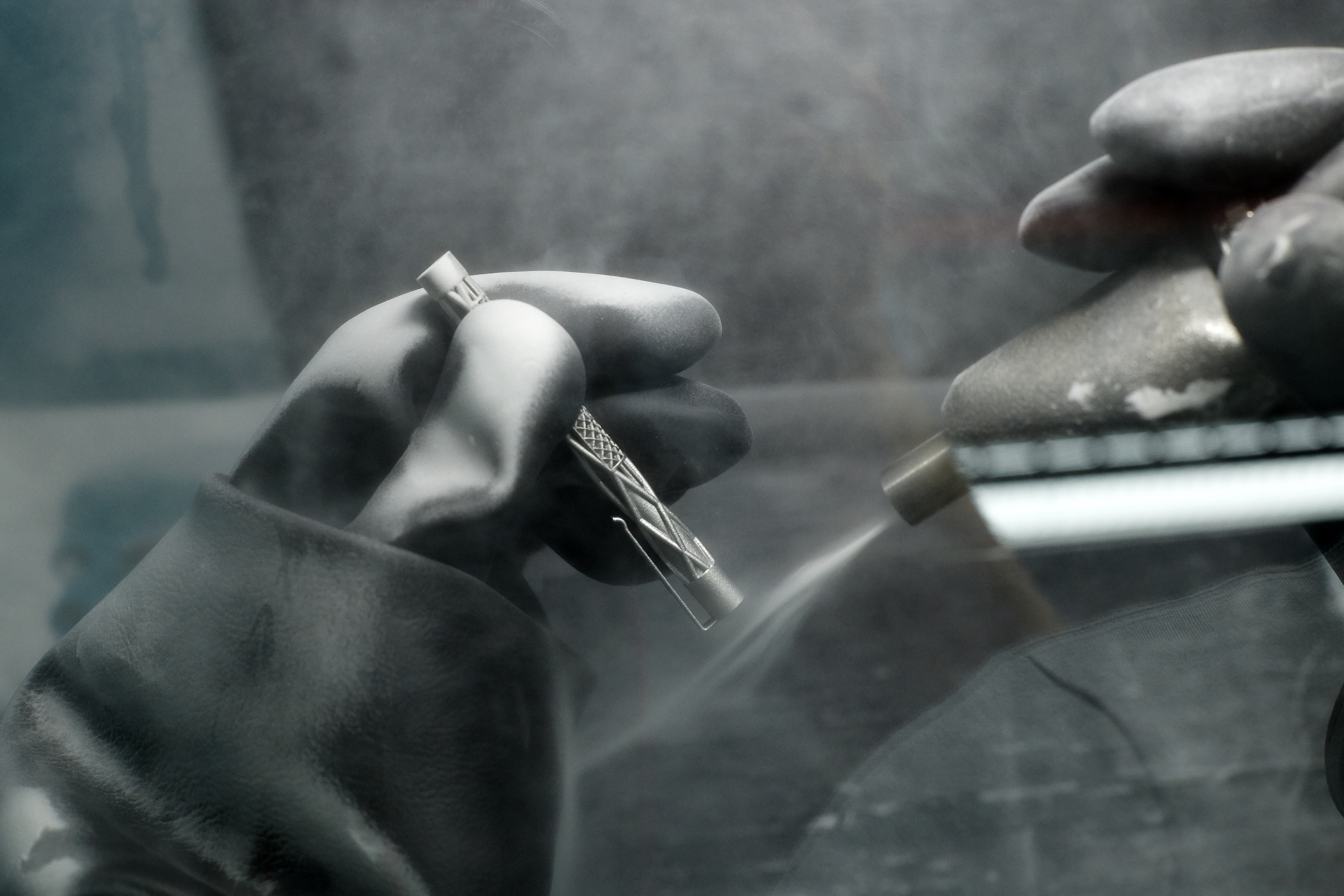 Finishing eines 3D-gedruckten Kugelschreibers