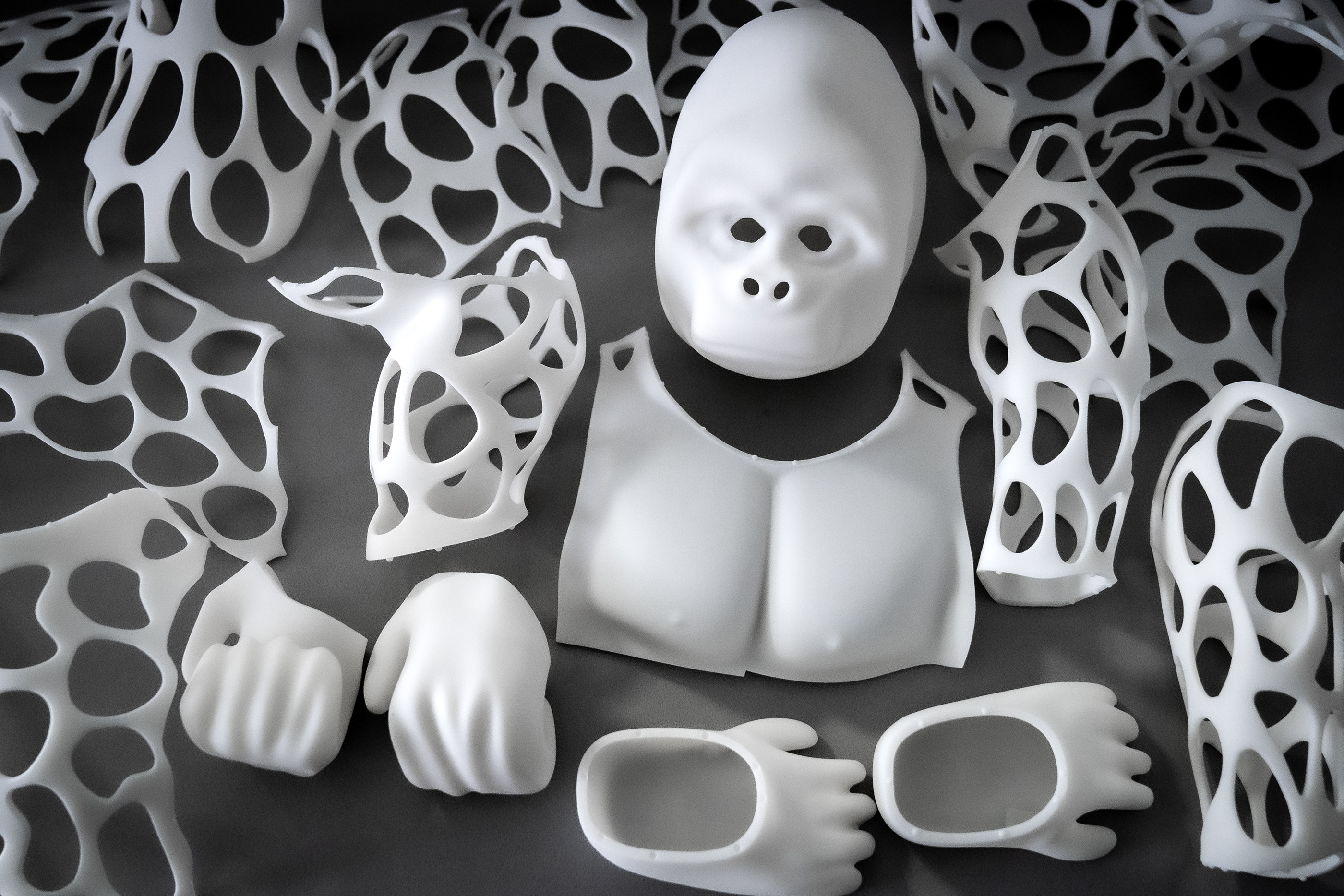 3D-gedrucktes Gorillamodell