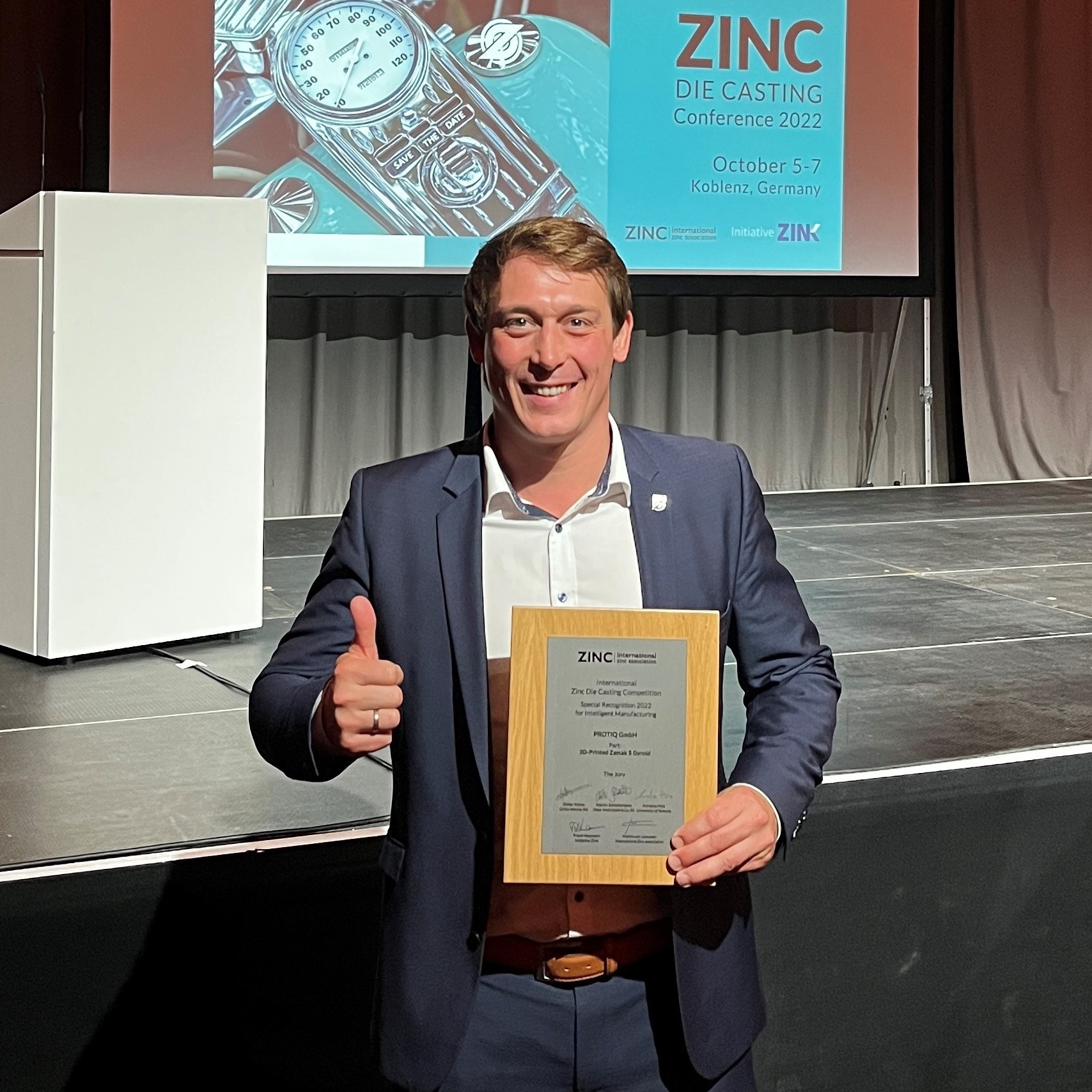 Ehrung bei der International Zinc Die Casting Competition